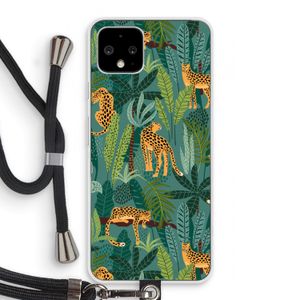 Luipaard 2: Pixel 4 Transparant Hoesje met koord