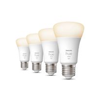 Philips Hue STANDAARDLAMP A60 E27 4-pack ZACHTWIT LICHT - thumbnail