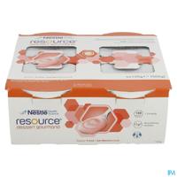 Resource Dessert Gourmand Aardbei 4x125g 12311130
