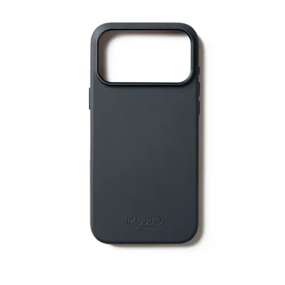 Mujjo Volledig lederen hoesje iPhone 17 Pro Max - Basalt