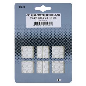 Geluidsdempers - 70x - zelfklevend - transparant - 8 mm - stootdopjes