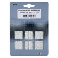 Geluidsdempers - 70x - zelfklevend - transparant - 8 mm - stootdopjes