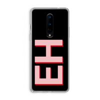 Monogram: OnePlus 8 Transparant Hoesje