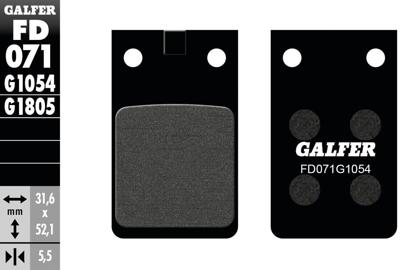 GALFER remblokken "fd071"