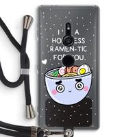 I'm A Hopeless Ramen-Tic For You: Sony Xperia XZ2 Transparant Hoesje met koord