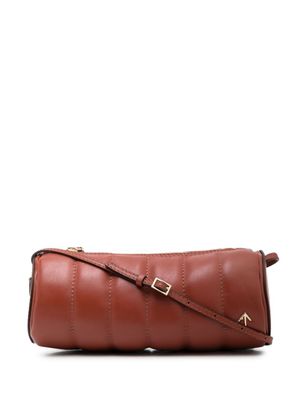 Manu Atelier sac porté épaule Padded Cylinder nervuré - Rouge