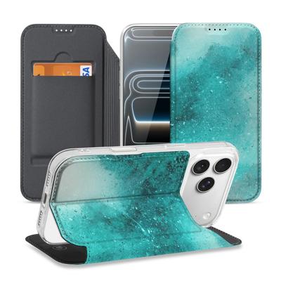 Book Case Apple iPhone 17 Pro Max Painting Blue