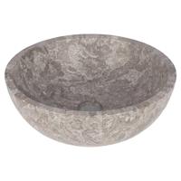 Differnz Boomer Waskom - 21x12cm - rond - Marmer - Grijs 36.102.34