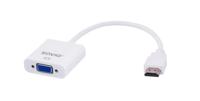 Savio CL-27B video kabel adapter 0,1 m HDMI Type A (Standaard) VGA (D-Sub) Wit