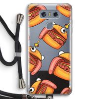 Hamburger: LG G6 Transparant Hoesje met koord
