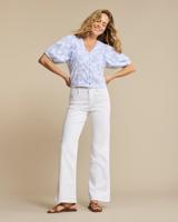 Red Button Colette 5pocket Srb4899 Loose Fit White-l33