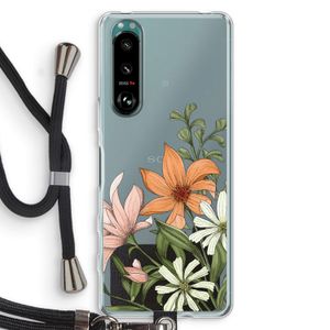 Floral bouquet: Sony Xperia 5 III Transparant Hoesje met koord