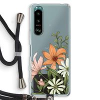 Floral bouquet: Sony Xperia 5 III Transparant Hoesje met koord