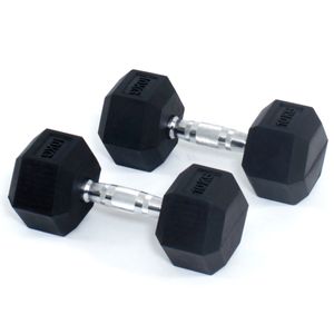 Core Power Rubber Hex Dumbbells - 20 kg (per paar)