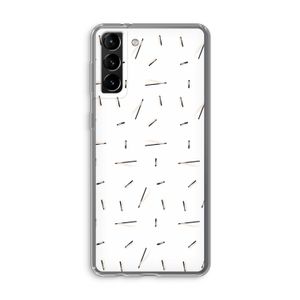 Hipster stripes: Samsung Galaxy S21 Plus Transparant Hoesje