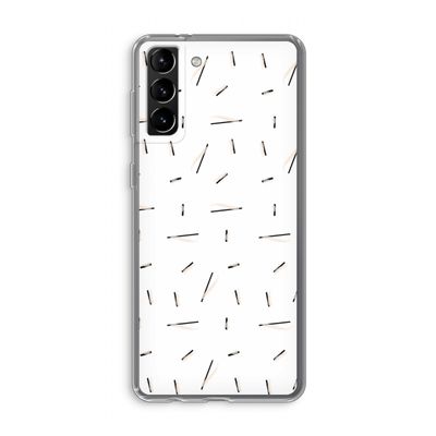 Hipster stripes: Samsung Galaxy S21 Plus Transparant Hoesje