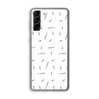 Hipster stripes: Samsung Galaxy S21 Plus Transparant Hoesje
