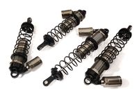 Integy Billet Machined Piggyback Shock Set, Grey - Arrma Kraton 6S