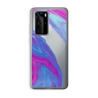 Zweverige regenboog: Huawei P40 Pro Transparant Hoesje