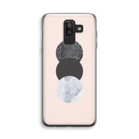 Marmeren cirkels: Samsung Galaxy J8 (2018) Transparant Hoesje