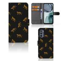 Telefoonhoesje met Pasjes voor Motorola Moto G62 5G Leopards - thumbnail