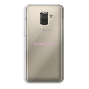 kwetsbaar: Samsung Galaxy A8 (2018) Transparant Hoesje