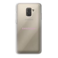 kwetsbaar: Samsung Galaxy A8 (2018) Transparant Hoesje
