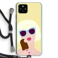 Ice cream: Pixel 5a 5G Transparant Hoesje met koord