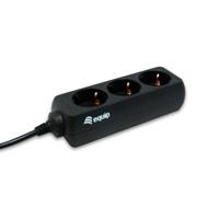 Equip 333280 3-outlet power strip, 1.1 m, 3 ac outlet(s) type f, black, ce, 220 - 240 v - thumbnail