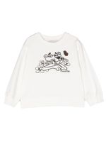 Monnalisa sweat à broderies Pink Panther - Blanc