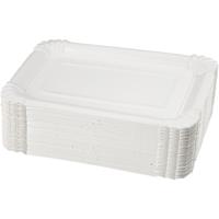 Platte langwerpige borden, afm 20x13 cm, 250 stuk/ 1 doos