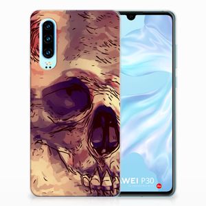 Silicone Back Case Huawei P30 Skullhead