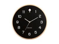 Wall clock Natural Cuckoo birch wood black
