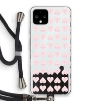Ass 'n Titties: Pixel 4 Transparant Hoesje met koord