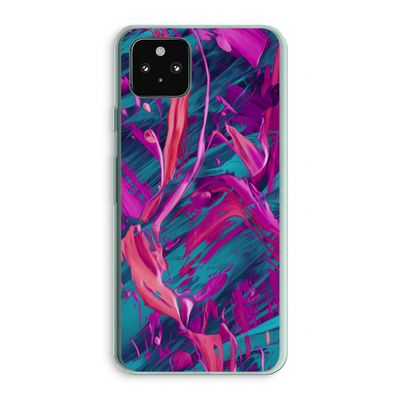 Pink Clouds: Google Pixel 5a 5G Transparant Hoesje