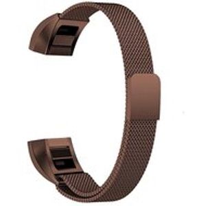 FitBit Alta HR Milanese bandje - Maat: Small - Coffee