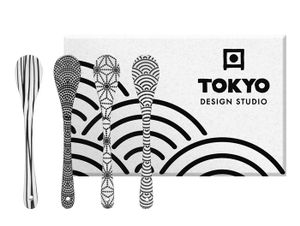 Tokyo Design Studio - Nippon Black - Lepel set - 13 x 2cm - 4pcs
