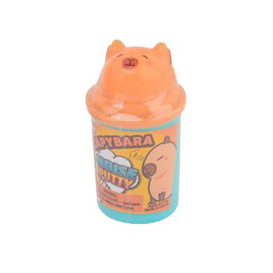 Johntoy Capybara putty met geluid in emmertje