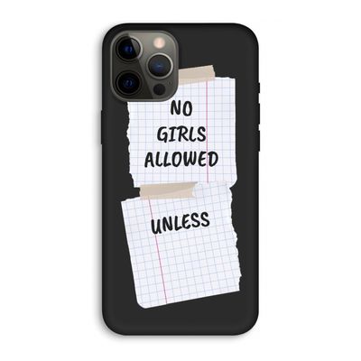 No Girls Allowed Unless: iPhone 12 Pro Max Biologisch afbreekbaar hoesje
