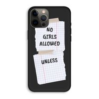 No Girls Allowed Unless: iPhone 12 Pro Max Biologisch afbreekbaar hoesje