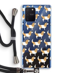 Doggy: Samsung Galaxy Note 10 Lite Transparant Hoesje met koord