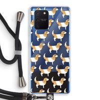 Doggy: Samsung Galaxy Note 10 Lite Transparant Hoesje met koord
