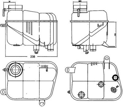 Expansietank, koelvloeistof CRT120000S