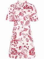 ETRO robe-chemise imprimée à fleurs - Rose