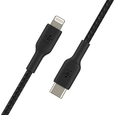 Kabel USB-C naar Lightning Belkin CAA004BT2MBK Zwart 2 m