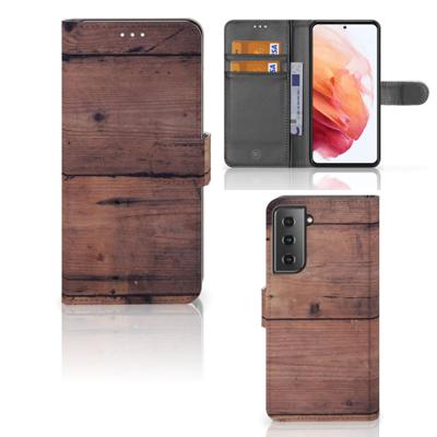 Samsung Galaxy S21 | Book Style Case | Old Wood