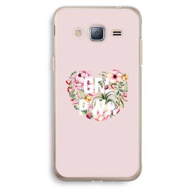 GRL PWR Flower: Samsung Galaxy J3 (2016) Transparant Hoesje