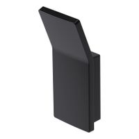 Handdoek haak Haceka Aline | Wandmontage | Aluminium | Vierkant | Zwart mat