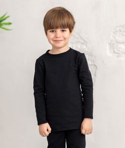 Thermal French Terry Sweatshirt Black