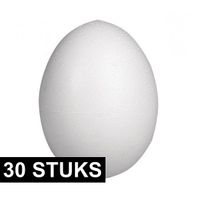 30x Piepschuim vormen eieren van 8 cm   -